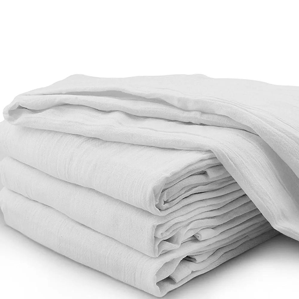 4 Flour Sack Towels Dish Drying Straining Cotton Towel Cleaning Cloth Kitchen