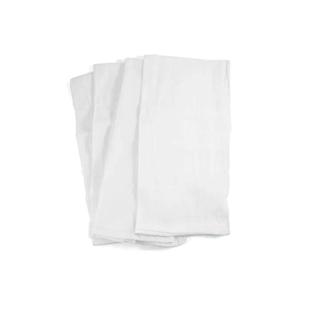 4 Flour Sack Towels Dish Drying Straining Cotton Towel Cleaning Cloth Kitchen