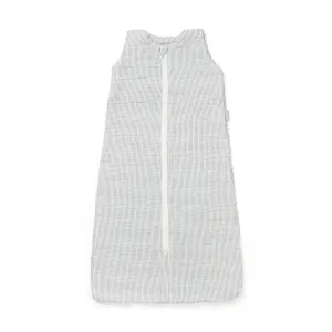 Cam Cam Copenhagen, Muslin Sleeping Bag 0-6 Months, 1 Tog, Classic Stripes Blue