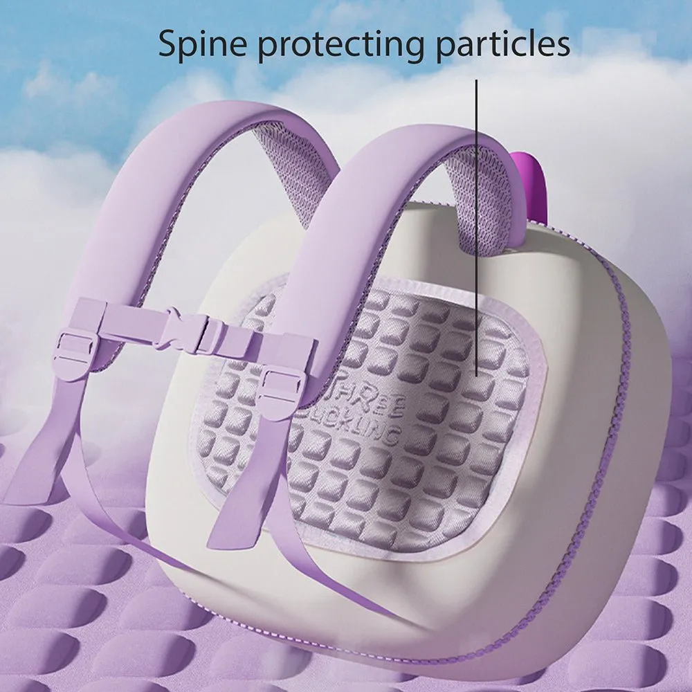 Dewy the Smiley Monster, 3d Lightweight Ergo Backpack for Toddlers and Kids