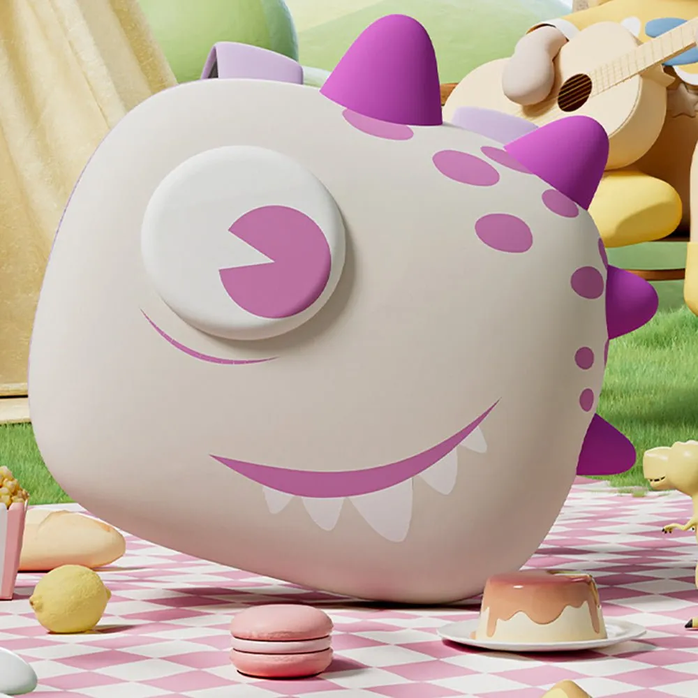 Dewy the Smiley Monster, 3d Lightweight Ergo Backpack for Toddlers and Kids
