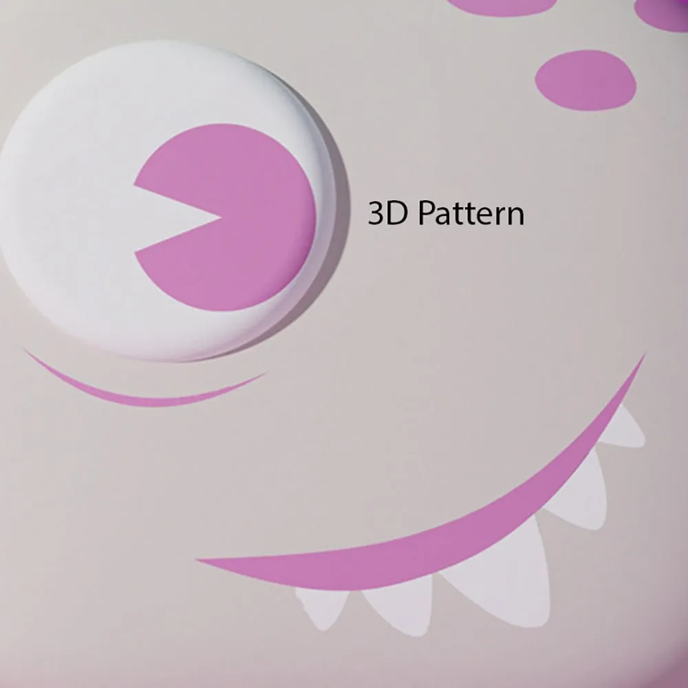 Dewy the Smiley Monster, 3d Lightweight Ergo Backpack for Toddlers and Kids
