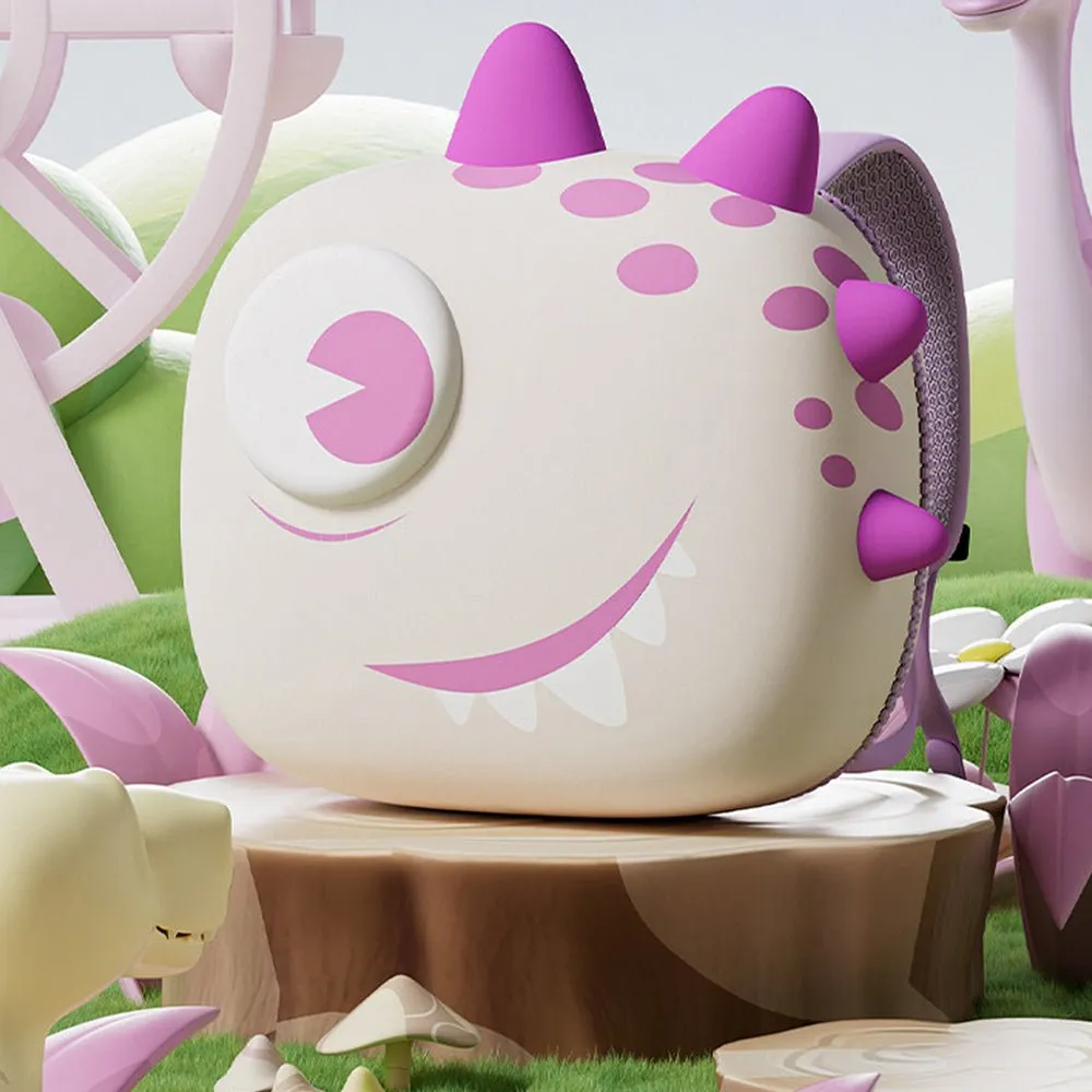 Dewy the Smiley Monster, 3d Lightweight Ergo Backpack for Toddlers and Kids