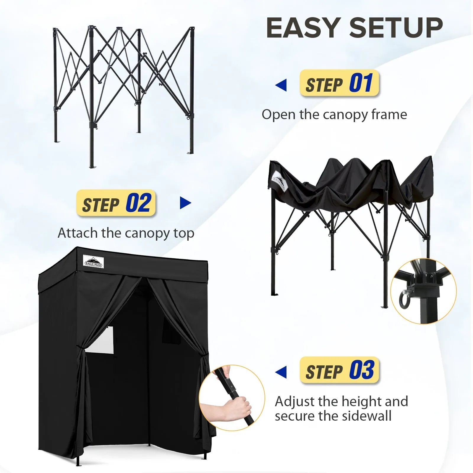 Flex Compact 5x5 Pop-up Canopy Changing Room