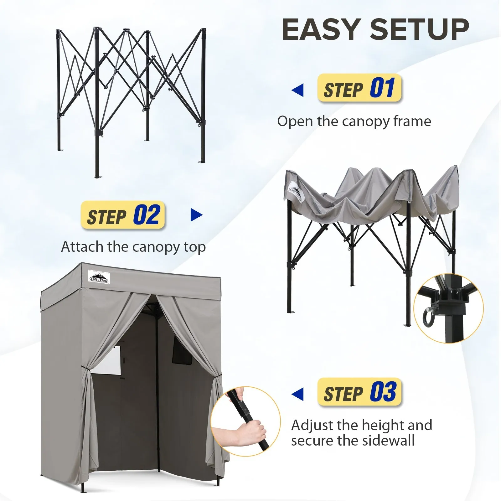 Flex Compact 5x5 Pop-up Canopy Changing Room