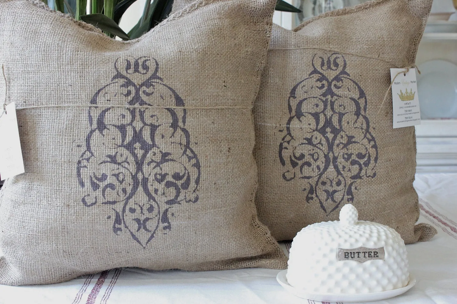 FRENCH GRAINSACK PILLOW