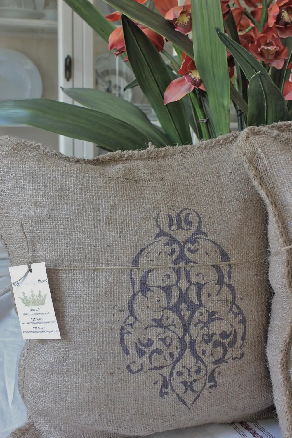 FRENCH GRAINSACK PILLOW