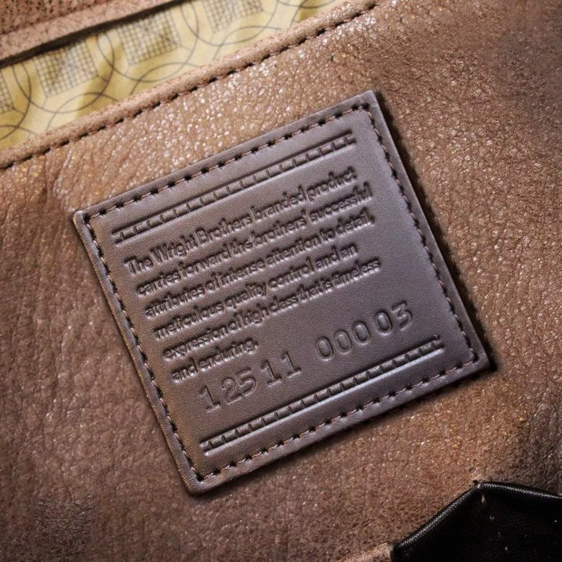 Leather Compact Zippered Brief