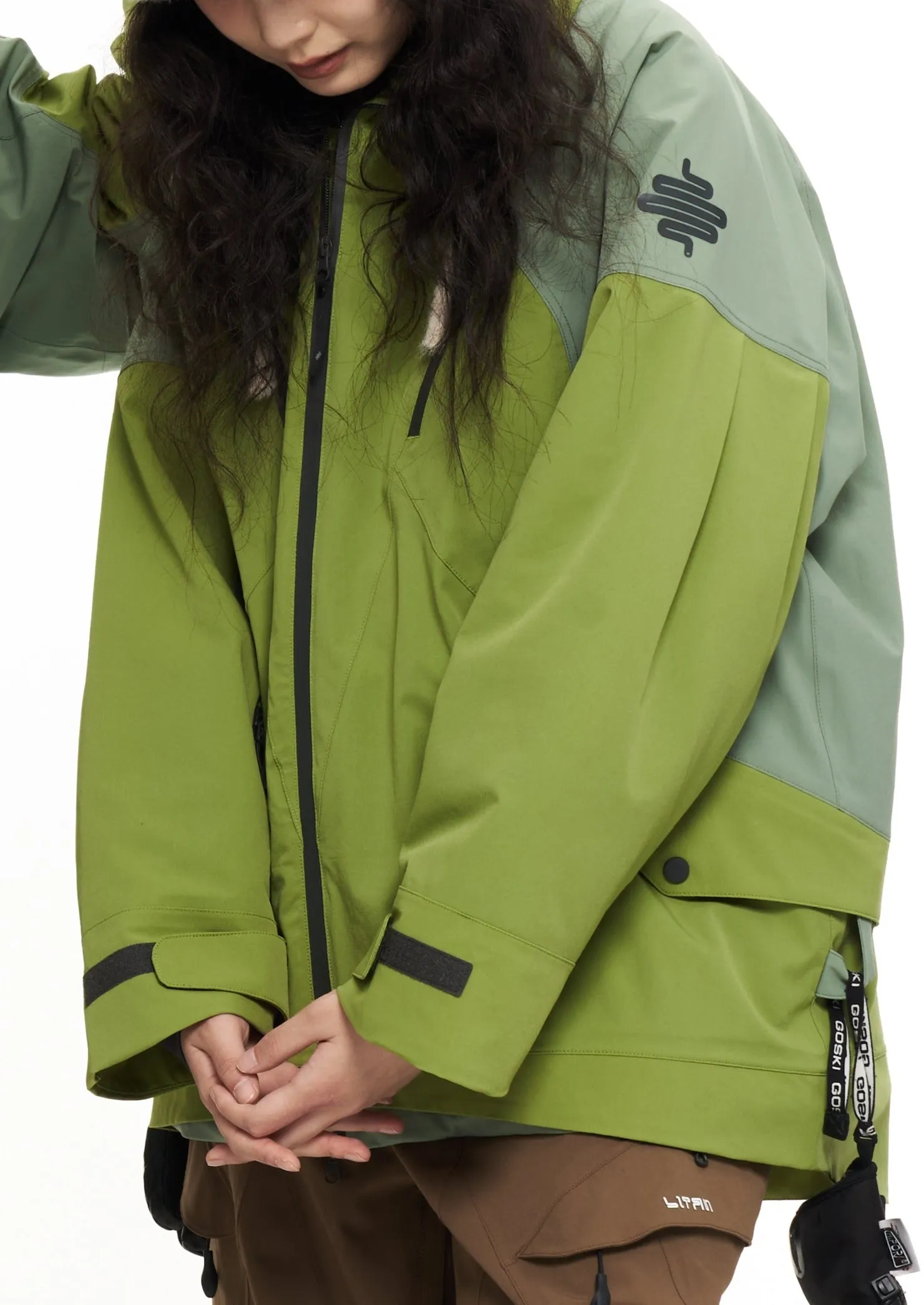 Premium Two-Tone Unisex Snow Jacket by Litan - Suitable for All Weather Conditions