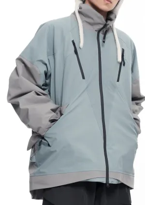 Premium Two-Tone Unisex Snow Jacket by Litan - Suitable for All Weather Conditions