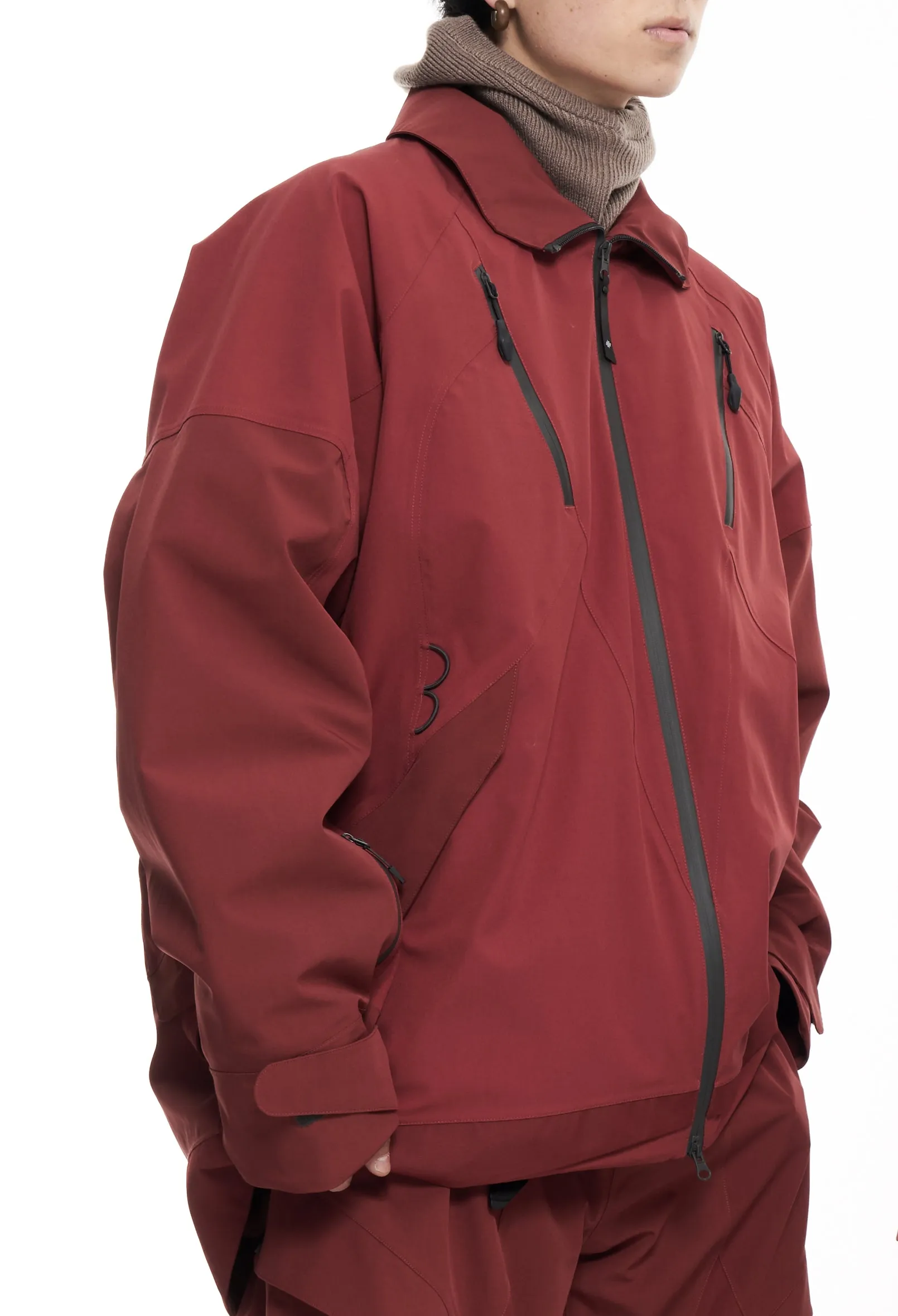 Premium Two-Tone Unisex Snow Jacket by Litan - Suitable for All Weather Conditions