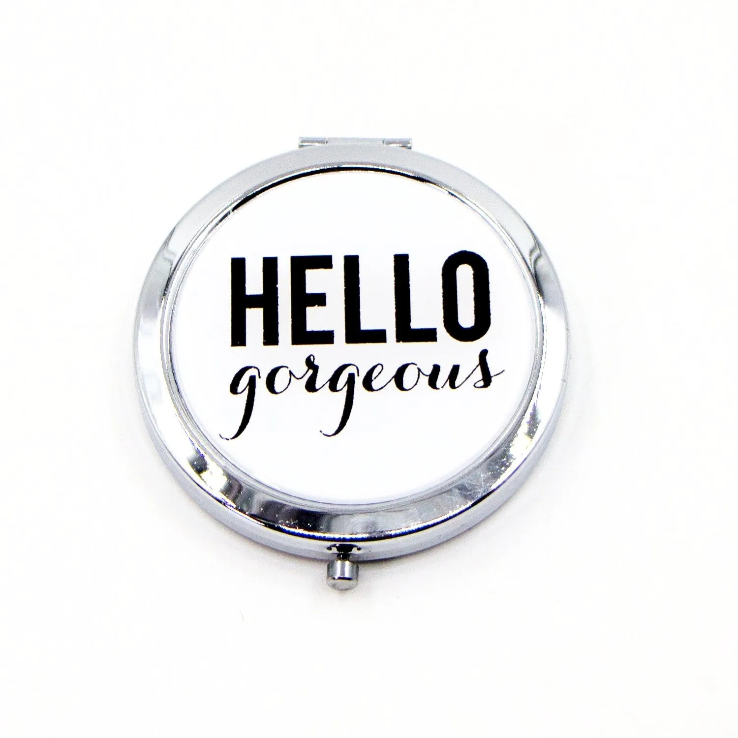 "Hello Gorgeous" compact mirror