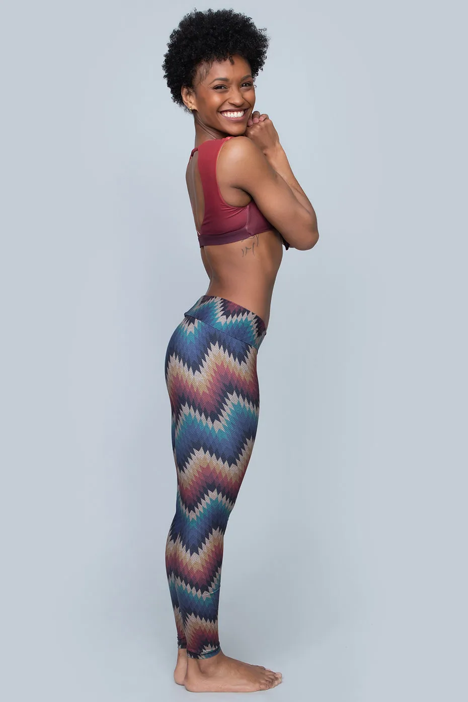 Sol Legging | Aztec ZigZag