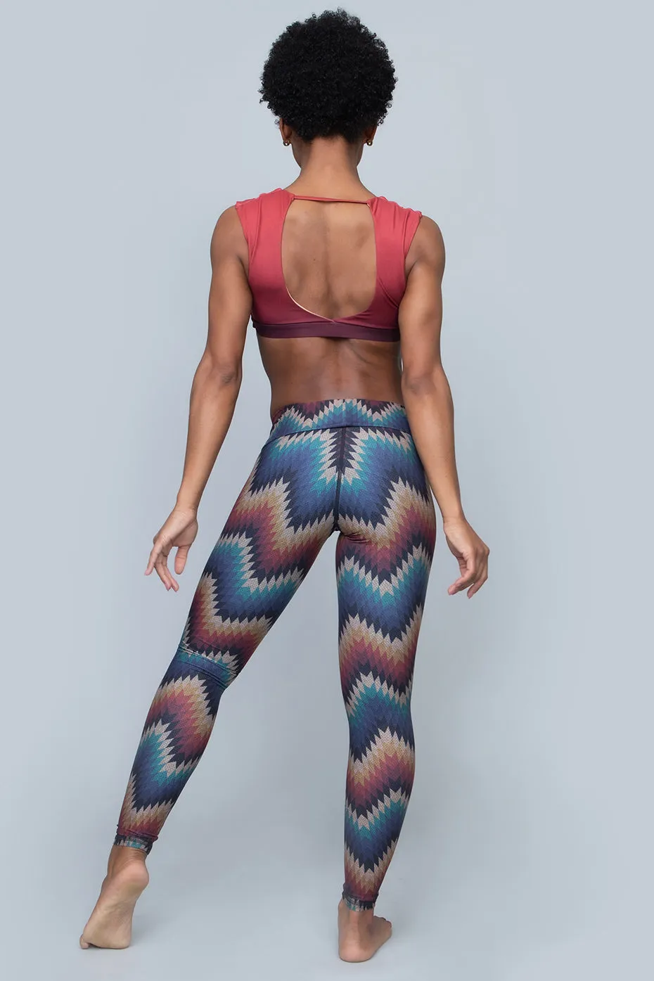 Sol Legging | Aztec ZigZag