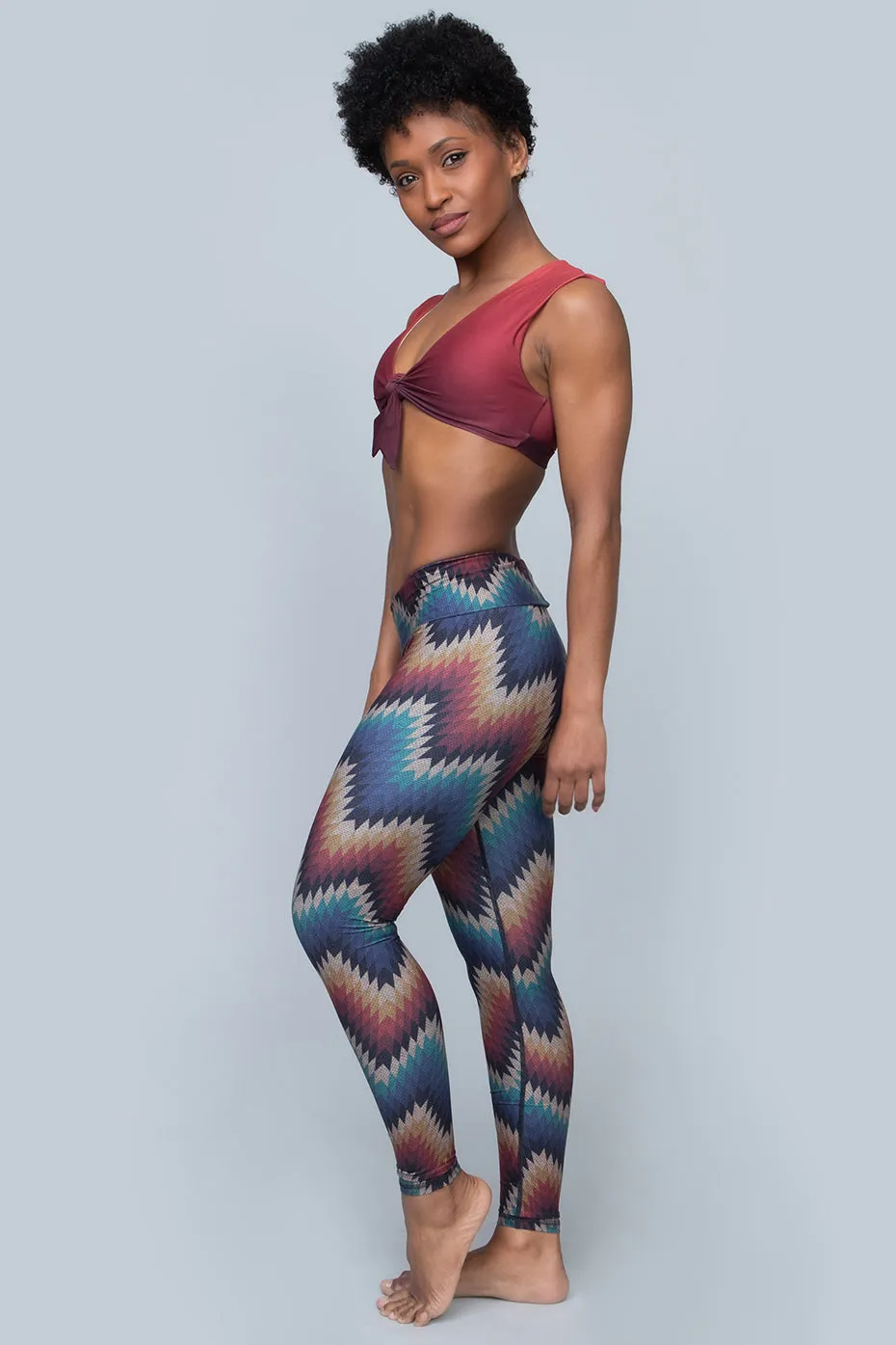 Sol Legging | Aztec ZigZag