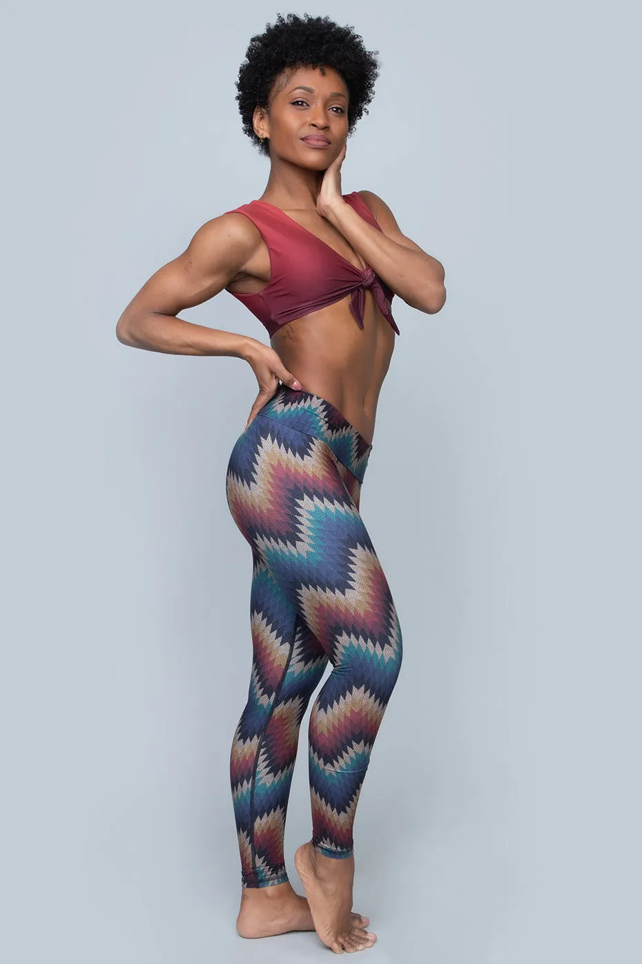 Sol Legging | Aztec ZigZag