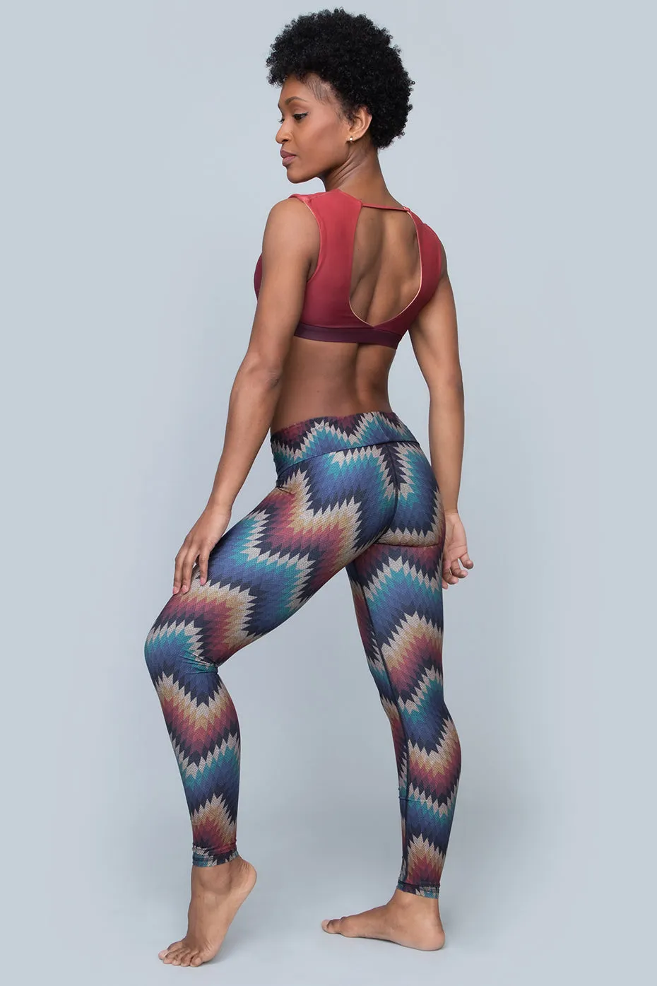 Sol Legging | Aztec ZigZag