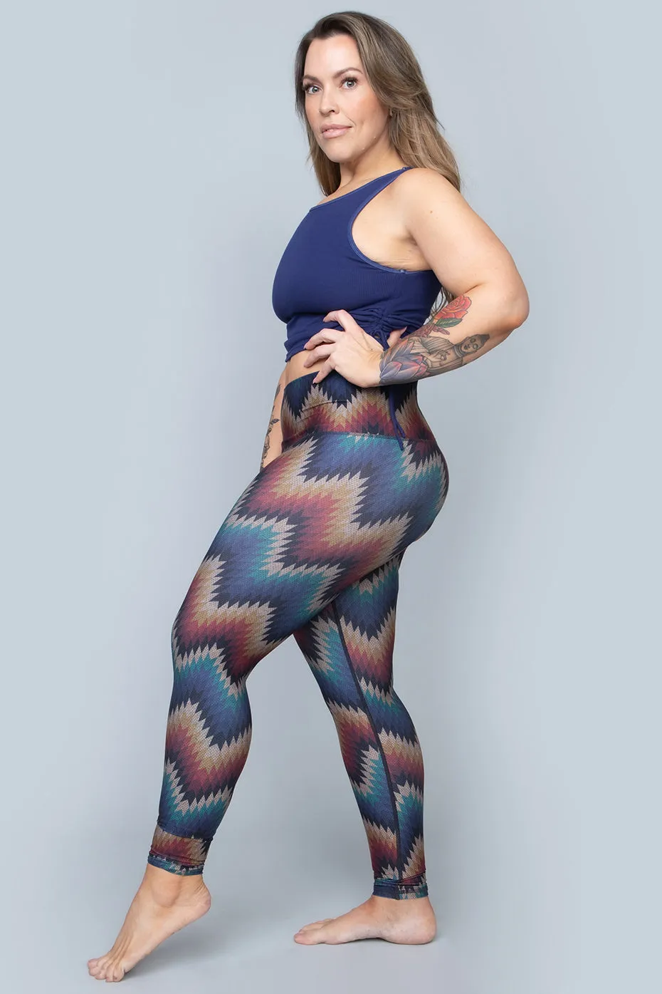 Sol Legging | Aztec ZigZag
