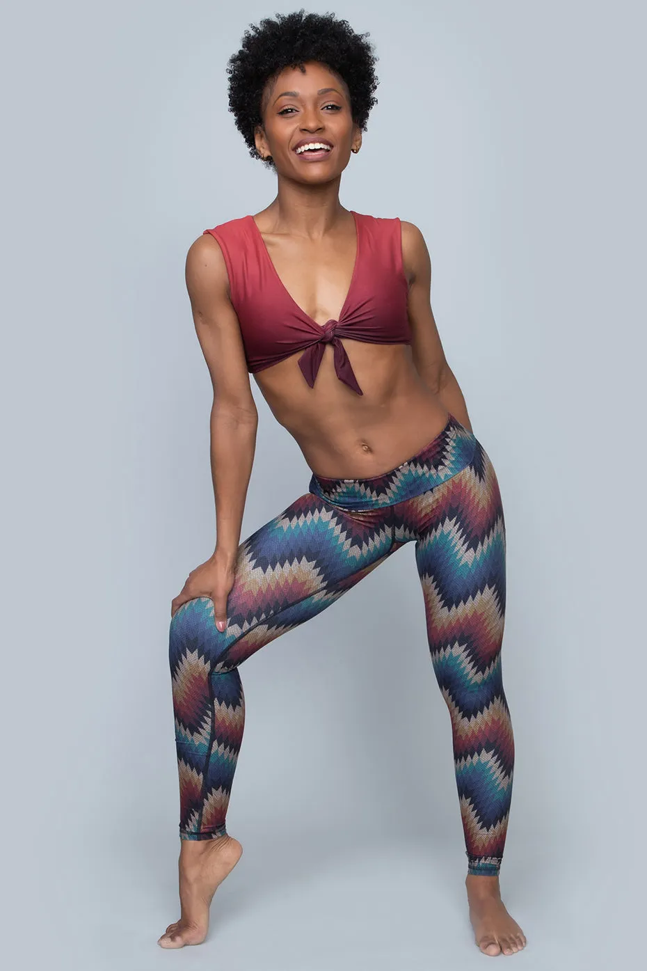 Sol Legging | Aztec ZigZag