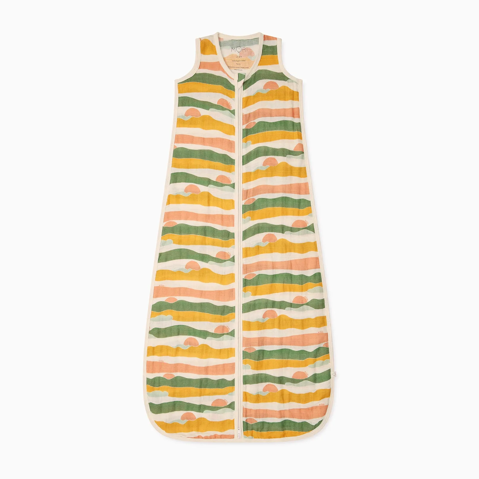 Sunset Muslin Front Opening Sleep Sack 0.5 TOG