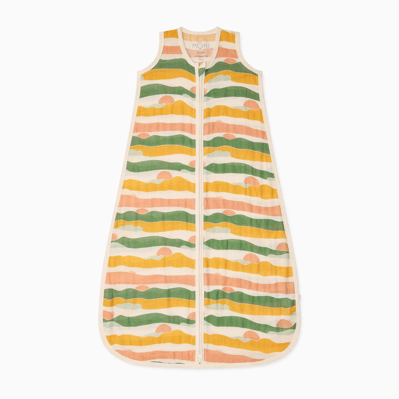 Sunset Muslin Front Opening Sleep Sack 0.5 TOG