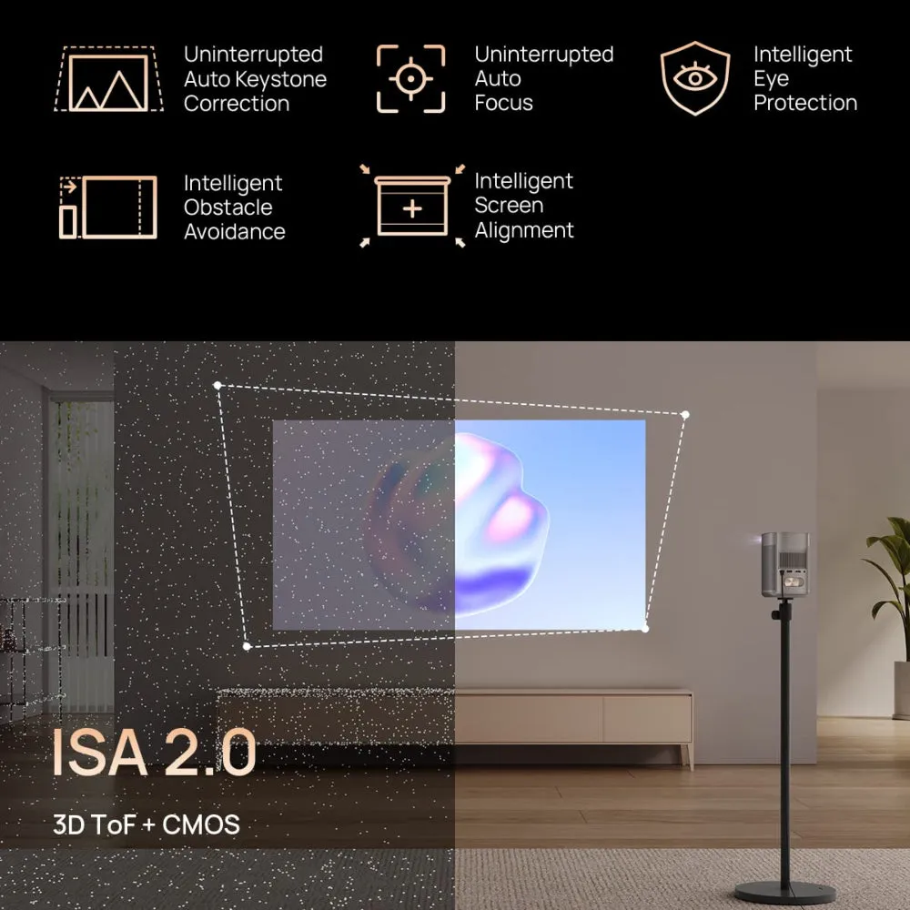 XGIMI MoGo 2 Pro Bundle Projector with Multi-Angle Stand